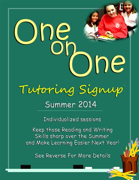 After-school language and math tutoring flyer template | Tutoring flyer